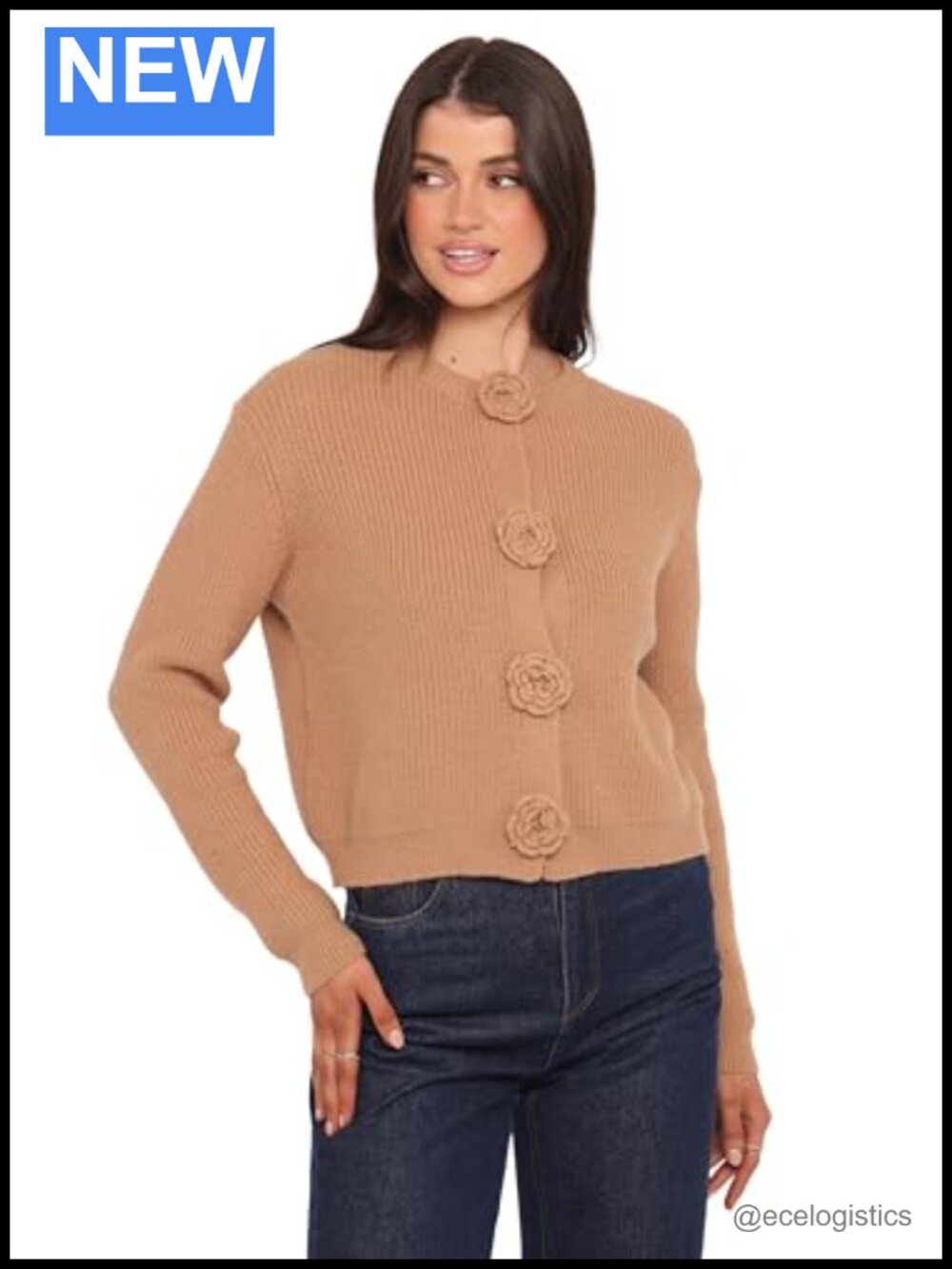 Petal & Pup Women's Jones Rosette Cardigan